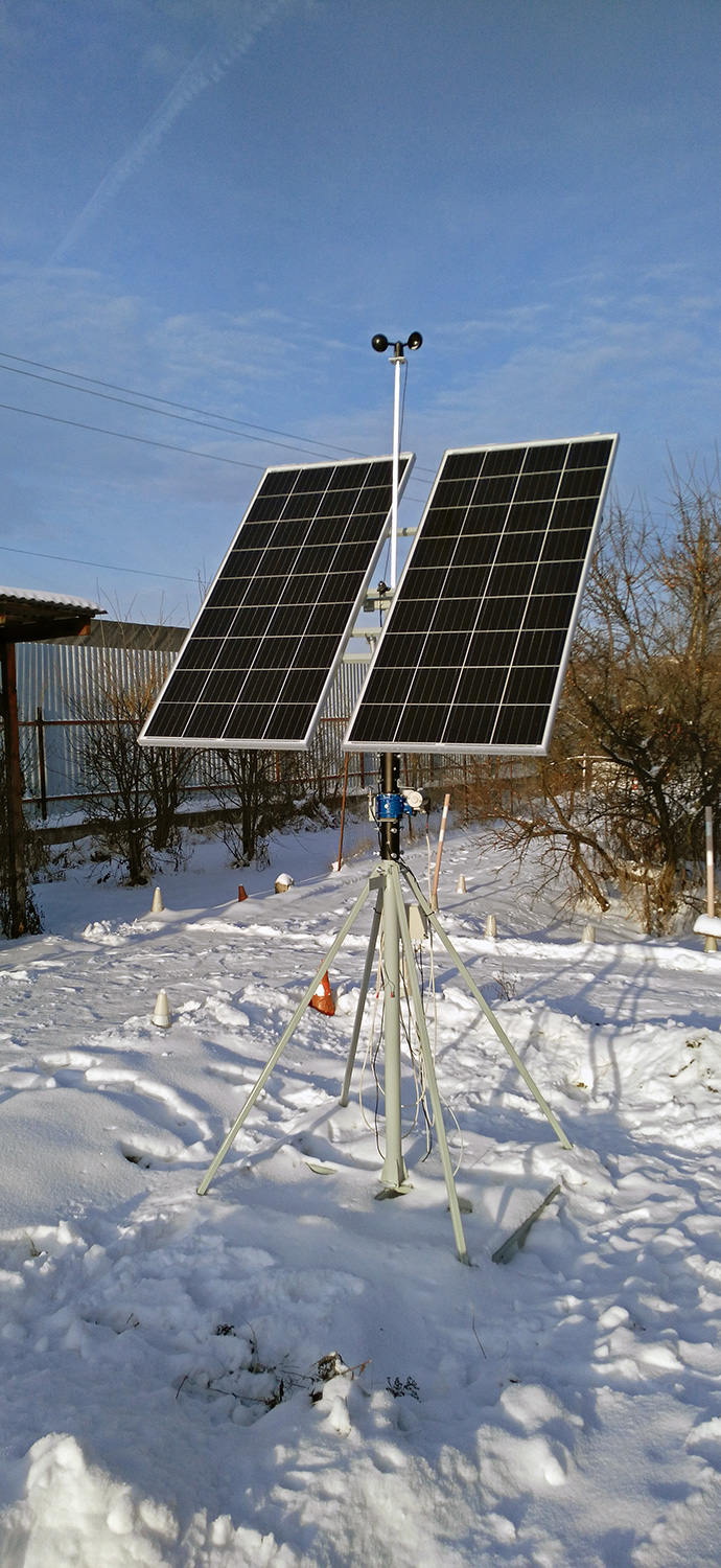Трекер для 12 солнечных панелей мощностью до 4.5 кВт
